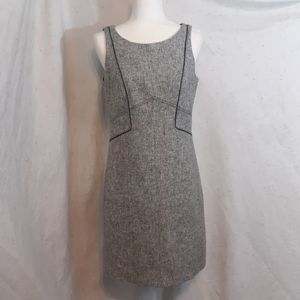 White House Black Market Grey midi dress size 6